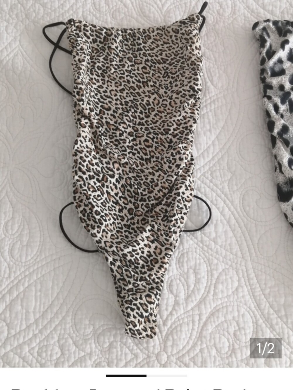 bundle 2 Backless Animal Print Bodysuits